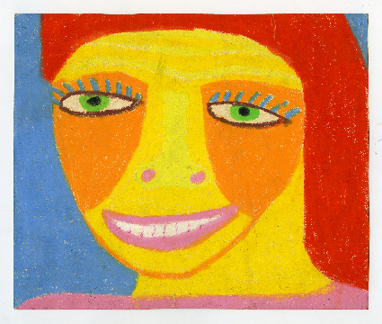 Yellow orange face